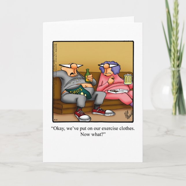 Spaß-Grußkarte zum Hochzeitstag Karte (Vorderseite)