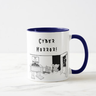 Spaß-"h-" ist für Hacker 'Cyber Horror Tasse
