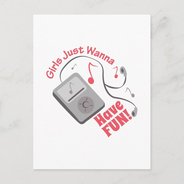 Spaß haben postkarte (Vorderseite)