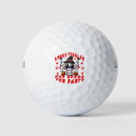 Spaß Halloween Dog Pumpkin Design für Haustiere! Golfball