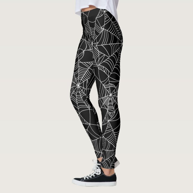 Spaß-Halloween-Spinnennetz-Muster-Leggings Leggings (Links)
