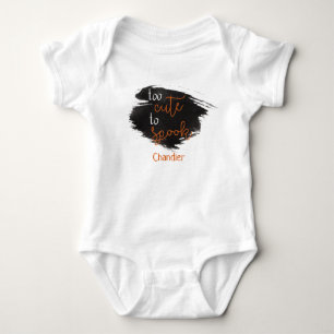 Spaß Halloween zu Niedlich, um den Namen des Kinde Baby Strampler