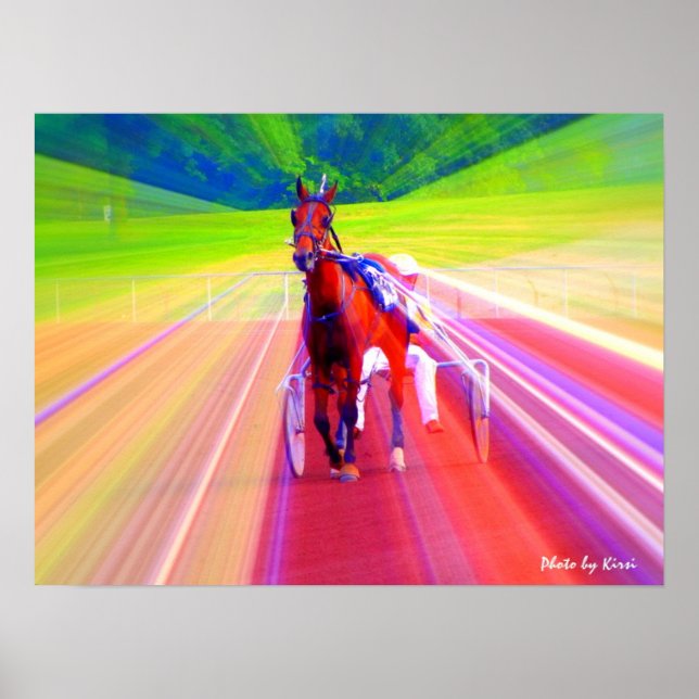 Spaß Harness Racing Print Poster (Vorne)