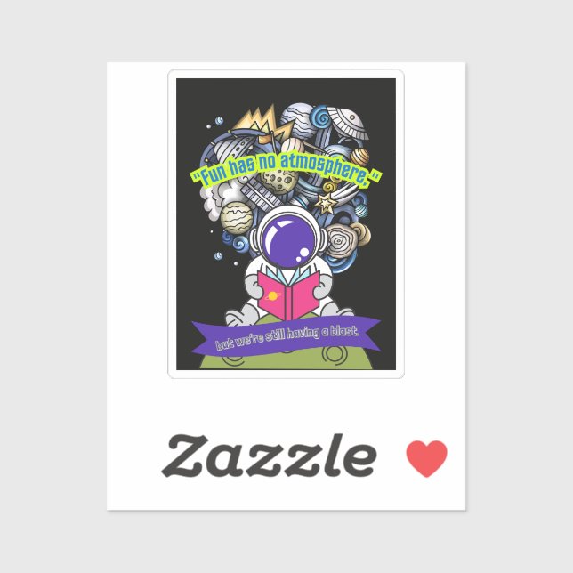 Spaß hat keine Admosphäre Aufkleber (Blatt)