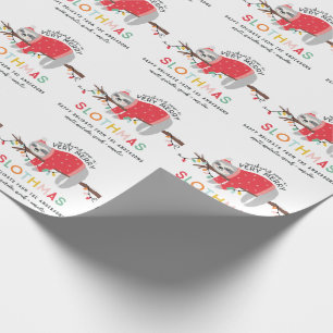 Spaß-helles Trägheitsweihnachten Geschenkpapier