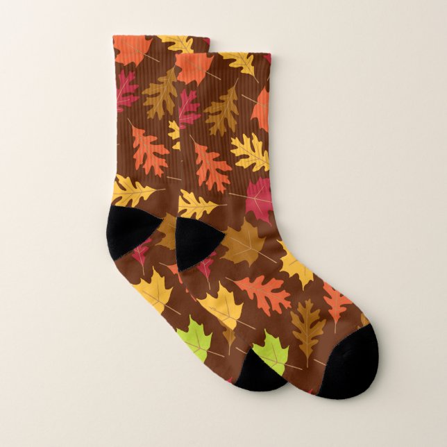 Spaß-Herbst-Blätter-Fall-Erntedank Socken (Paar)