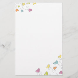 Spaß-Herzen Briefpapier