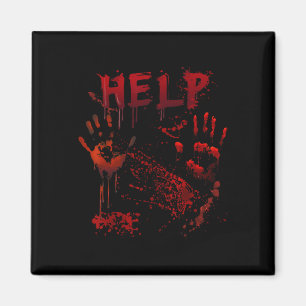 Spaß Hilfe Bloody Handprint Halloween Kostüm Match Magnet