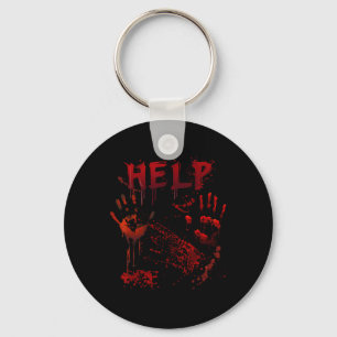 Spaß Hilfe Bloody Handprint Halloween Kostüm Match Schlüsselanhänger