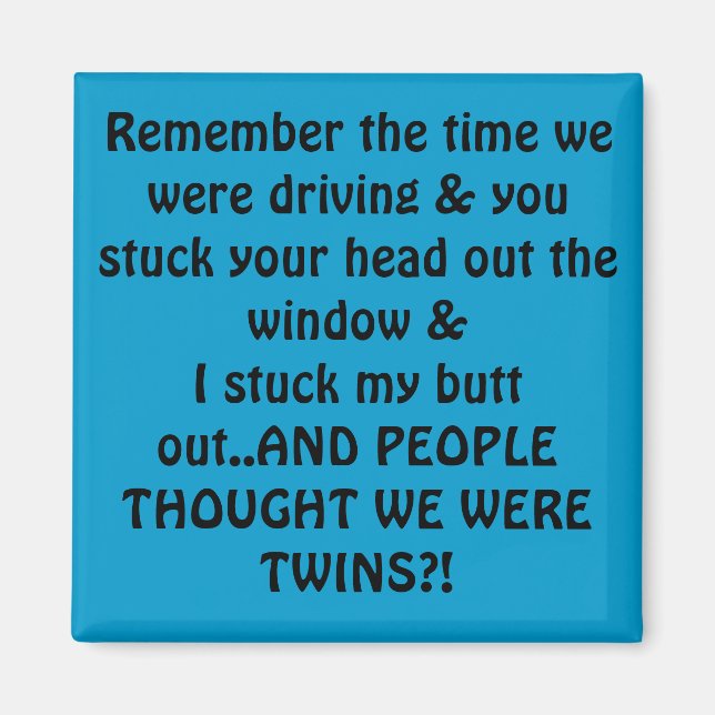 Spaß Hintern Witzmagnet Magnet (Vorne)