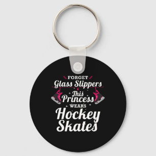 Spaß Hockey-Design für Mädchen Frauen Eishockeyspi Schlüsselanhänger