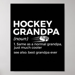 Spaß Hockey Opa Definition Beste Opa je Poster