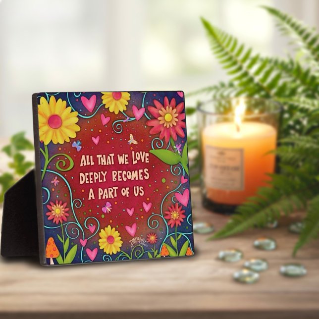 Spaß Hübsch, alles, was wir Liebe Zitat florale In Fotoplatte (Von Creator hochgeladen)
