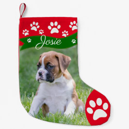 Spaß-HundeweihnachtsStrümpfe - personalisiertes Kleiner Weihnachtsstrumpf