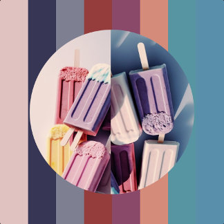 Spaß I Modern Ice Cream Split Postkarte