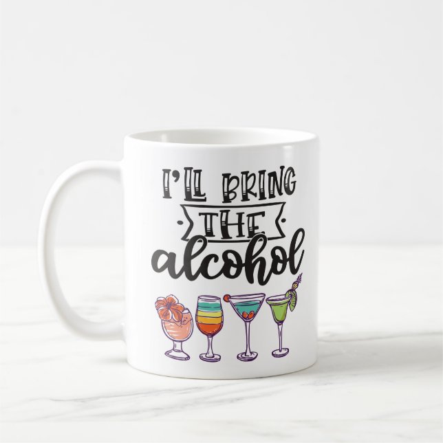 Spaß, ich bringe die alkoholfarbenen Cocktails Kaffeetasse (Links)