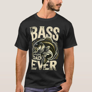 Spaß im Freien Fischen Vater liebt T-Shirts-Bass V T-Shirt