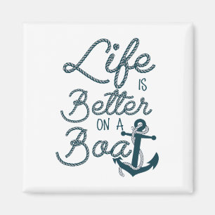 Spaß im Leben ist besser auf einem Boot für Kreuzf Magnet