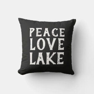 Spaß im nautischen PEACE - LIEBE - SEE   Kissen