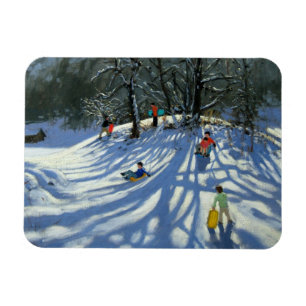 Spaß im Schnee Morzine Frankreich Magnet