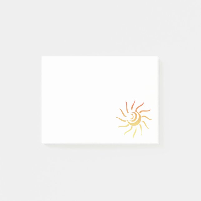 Spaß im Sommer Sun Post-it Klebezettel (Vorderseite)