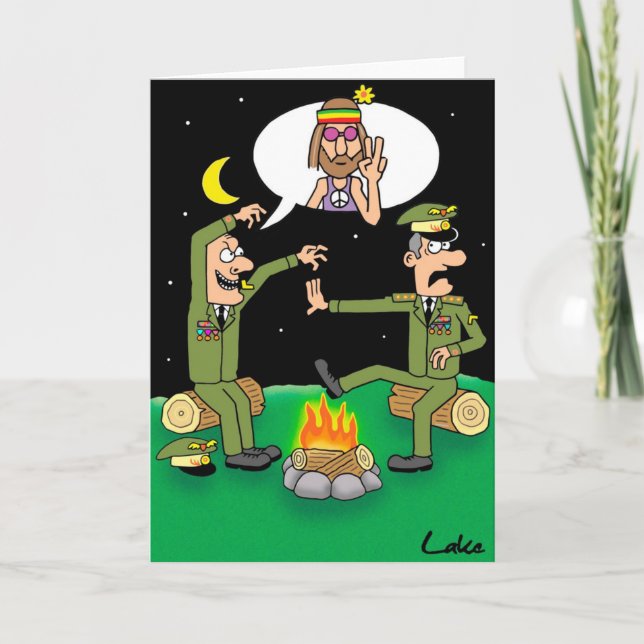 "Spaß in der einheitlichen" lustigen Miltary Karte (Vorderseite)