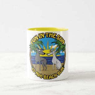 SPASS IN DER SONNE 45 Mph BEACH BUM Zweifarbige Tasse