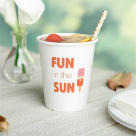 Spaß in der Sonne. Party Cups & Supplier Pappbecher
