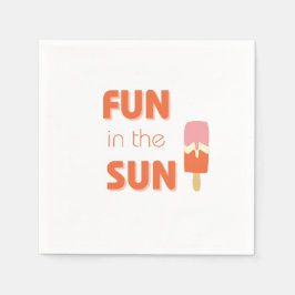 Spaß in der Sonne. Party Napkins & Supplier Serviette