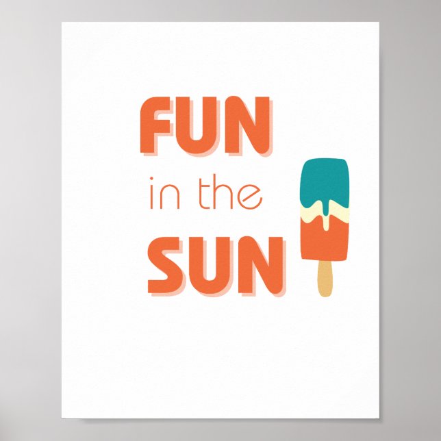Spaß in der Sonne Poster & Prints (Vorne)