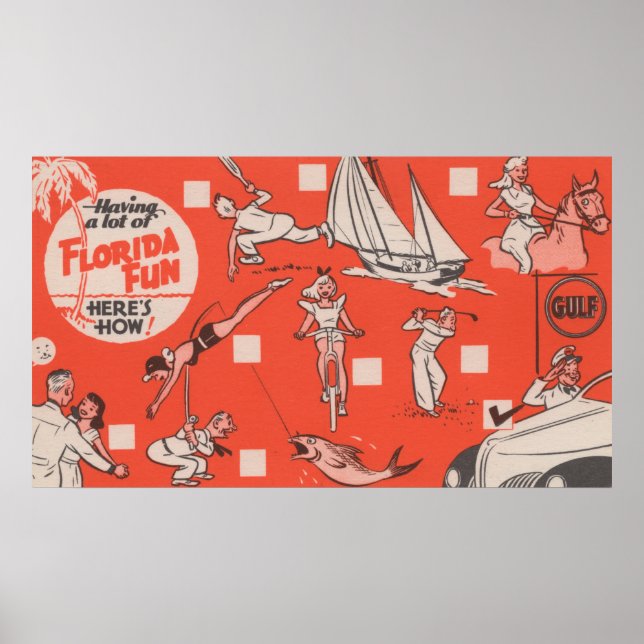 Spaß in Florida Golf-Ölwerbung Poster (Vorne)