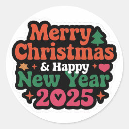 Spaß in jedem Peel New Year 2025 Round Stickers