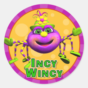 Spaß Incy Wincy Aufkleber