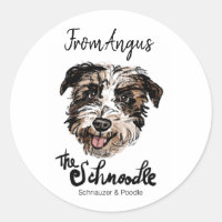 Spaß, individualisierbares Set von Hundeaufklebern