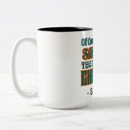 Spaß Individuelle Name Natürlich bin ich sarkastis Zweifarbige Tasse
