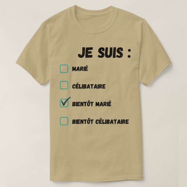 Spaß Ix27m bald verheiratete Originalgeschenk T-Shirt (Design vorne)
