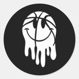 Spaß Jemand's Loud Mouth Basketball Mama Runder Aufkleber