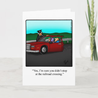 Spaß-Karte "Funny Road Trip Bon Voyage" Karte
