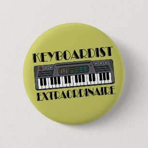 Spaß-Keyboarder-Extraordinaire Musik-Geschenk Button