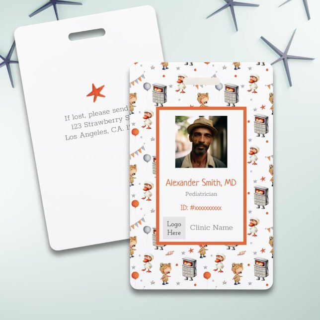 Spaß Kinder mit Kostümen Muster Pädiatrische ID Ausweis (Von Creator hochgeladen)