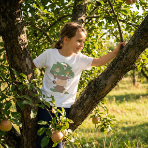 Spaß Kinder spielen in Apfelbaum T-Shirt