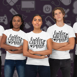 Spaß Kindergarten Squad mit dem Namen des Lehrers T-Shirt