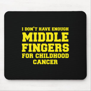 Spaß Kinderkrebs-Bewusstsein für Mittelflügel Mousepad