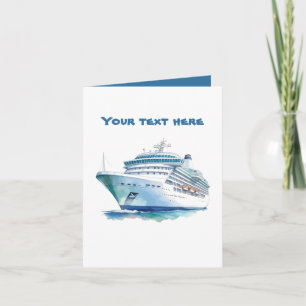 Spaß Kreuzfahrtschiff Text hinzufügen  Karte