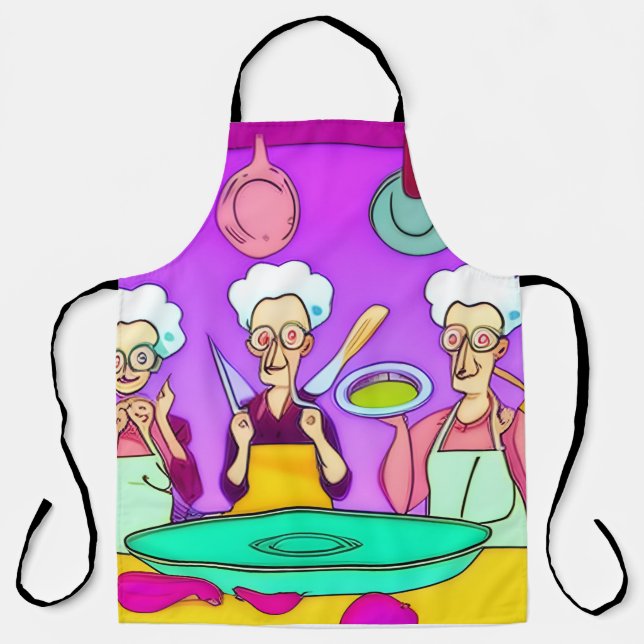 Spaß Ladys in der Küche Schürze (Vorderseite)
