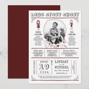 Spaß Lässiges und Niedliches-Foto Save The Date