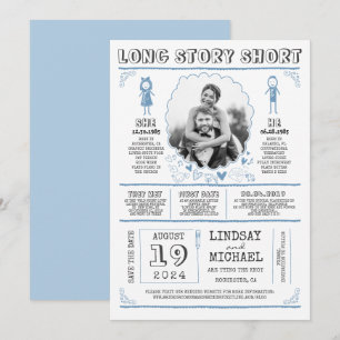 Spaß Lässiges und Niedliches Save the Date Foto