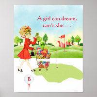 Spaß Lebensmittelgeschäft - Golf Girl Can Dream