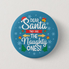 Spaß lieber Weihnachten sind sie die unartigen Wei Button