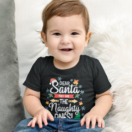 Spaß lieber Weihnachten sind sie die unartigen Wei Kleinkind T-shirt